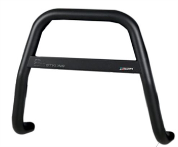 A-bar i rustfri stål med billogo - Sort til Mitsubishi Pajero årg. 07-15